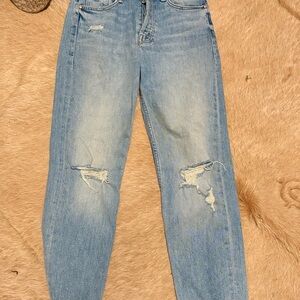 MOTHER Light Blue Straight Leg Jeans